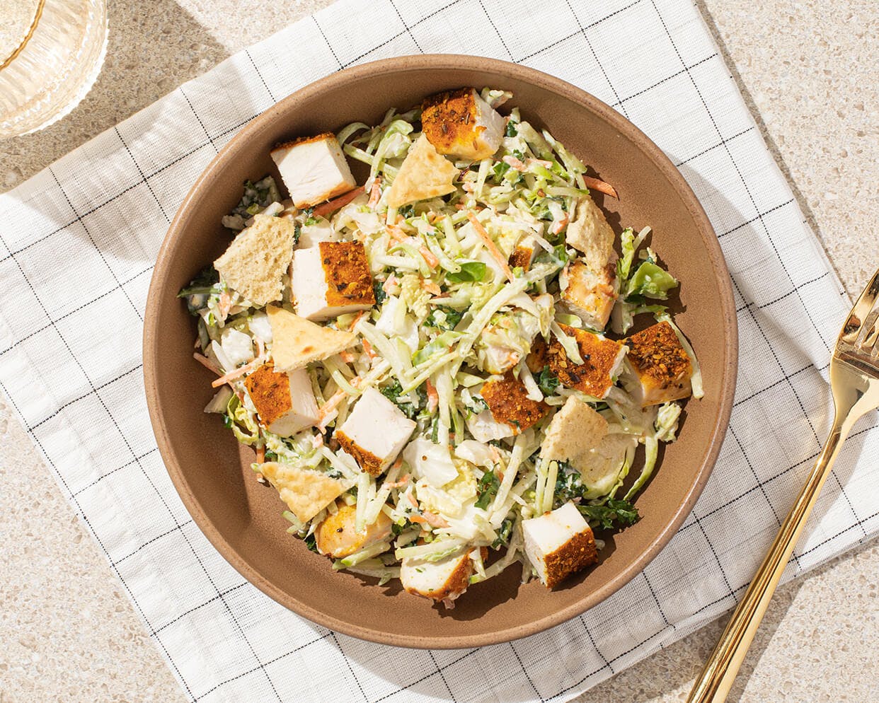 Fattoush-Inspired Chicken Salad